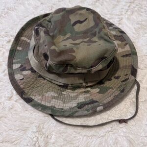 Authentic Multicam Army Boonie Hat – Size 7.5 – Military Camo Wide Brim Sun Hat
